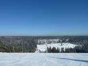 La discesa dalla stazione a monte