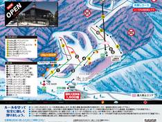 Mappa delle piste Ryuoo Ski Park
