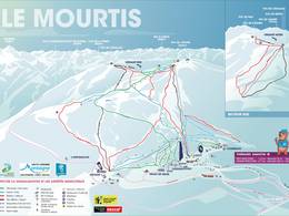 Mappa delle piste Le Mourtis