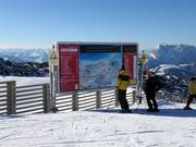 Tabellone informativo sulla Steinplatte