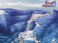 Mappa delle piste Stożek - Wisła