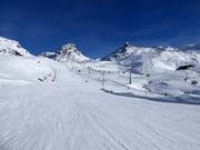 Pista facile presso lo skilift di esercitazione Velill