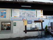 Grande tabellone informativo presso la seggiovia Einhornbahn I