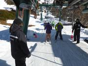 Assistenza per la salita sulla seggiovia