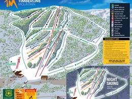 Mappa delle piste Timberline Mountain