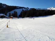 Area principianti con skilift a fune nella zona a valle