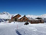 L’Ascherhütte nel cuore del comprensorio sciistico