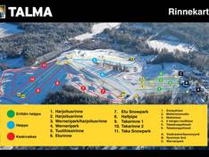 Mappa delle piste Talma