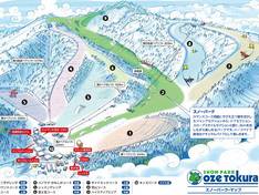 Mappa delle piste Oze Tokura