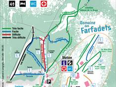 Mappa delle piste La Croix de Bauzon