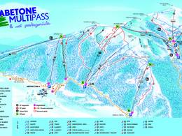 Mappa delle piste Abetone/Val di Luce