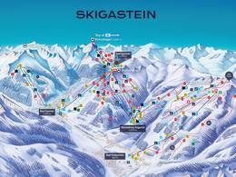 Mappa delle piste Bad Gastein/Bad Hofgastein - Schlossalm/Angertal/Stubnerkogel