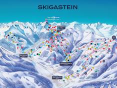 Mappa delle piste Bad Gastein/Bad Hofgastein - Schlossalm/Angertal/Stubnerkogel