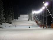 Sciare in notturna Jasná