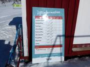 Informazioni sugli impianti di risalita aperti