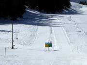 Piste da fondo alla stazione a monte Danusa