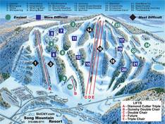 Mappa delle piste Song Mountain