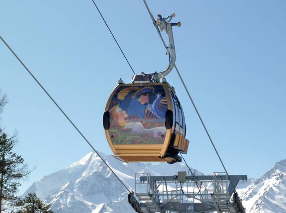 Grächen-Hannigalp (Märchengondelbahn) - 8pers.| Telecabina (Monofune)
