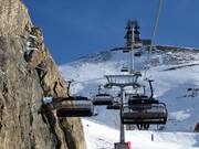 Lange Wandbahn - 6pers.| Seggiovia ad alta velocità (ad agganc. autom.) con cupola di prot. e riscald. sedile