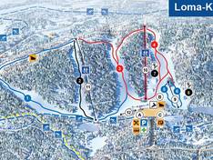 Mappa delle piste Loma-Koli
