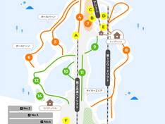 Mappa delle piste Iizuna Resort