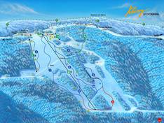 Mappa delle piste Rašov (Klíny)