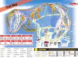 Mappa delle piste Kamui Ski Links