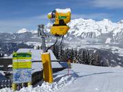 Cannone da neve sulla Planai