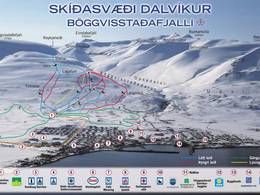 Mappa delle piste Dalvík