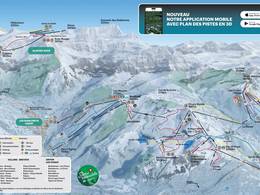 Mappa delle piste Villars/Gryon/Les Diablerets