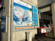 Moderna tabella informativa presso le casse