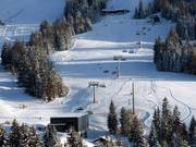 Schwandenbahn - 8pers.| Seggiovia ad alta velocità (ad agganc. autom.) con cupola di prot. e riscald. sedile