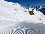 Preparazione perfetta delle piste presso la Weißseejochbahn