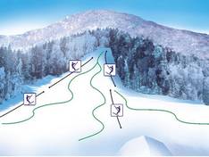 Mappa delle piste Kandrše Vidrga