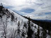 Pendii di neve fresca all'Hovde