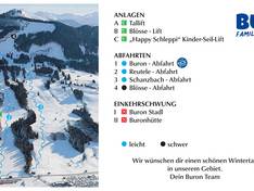 Mappa delle piste Buron - Wertach