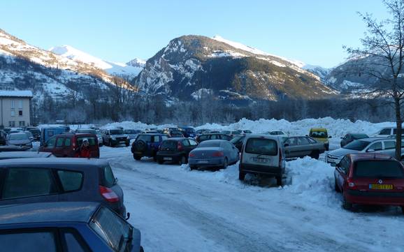 Paradiski: Accesso nei comprensori sciistici e parcheggio – Accesso, parcheggi Les Arcs/Peisey-Vallandry (Paradiski)