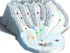 Mappa delle piste Uyazy-Tau