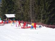 Area bambini della ESF a Notre Dame de Bellecombe 1350