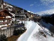 Dal paese di Kappl parte una pista che conduce alla stazione a valle.