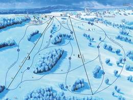 Mappa delle piste U Čápa - Kořenov-Příchovice