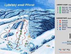 Mappa delle piste Přívrat