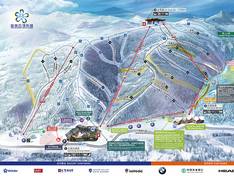 Mappa delle piste Genting Resort Secret Garden