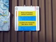 Le piste sono segnalate su entrambi i lati.