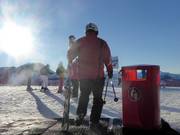 Cestino della spazzatura stazione a monte Roßkopfbahn