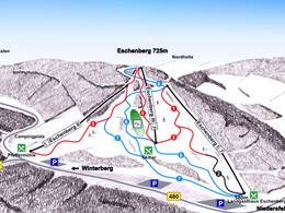 Mappa delle piste Eschenberg - Niedersfeld