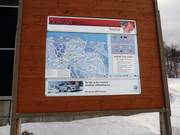 Tabellone delle piste nell’area sciistica