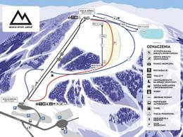 Mappa delle piste Beskid Sport Arena (Szczyrk)