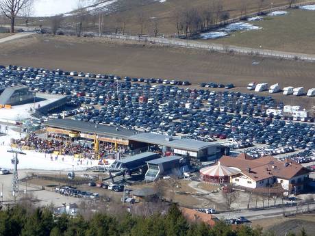 Dolomiti: Accesso nei comprensori sciistici e parcheggio – Accesso, parcheggi Plan de Corones (Kronplatz)