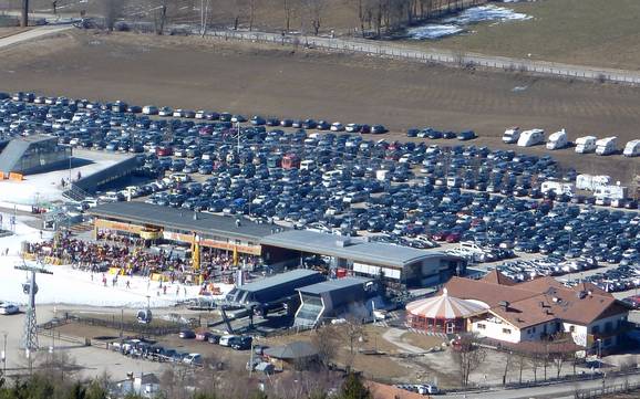 Plan de Corones: Accesso nei comprensori sciistici e parcheggio – Accesso, parcheggi Plan de Corones (Kronplatz)